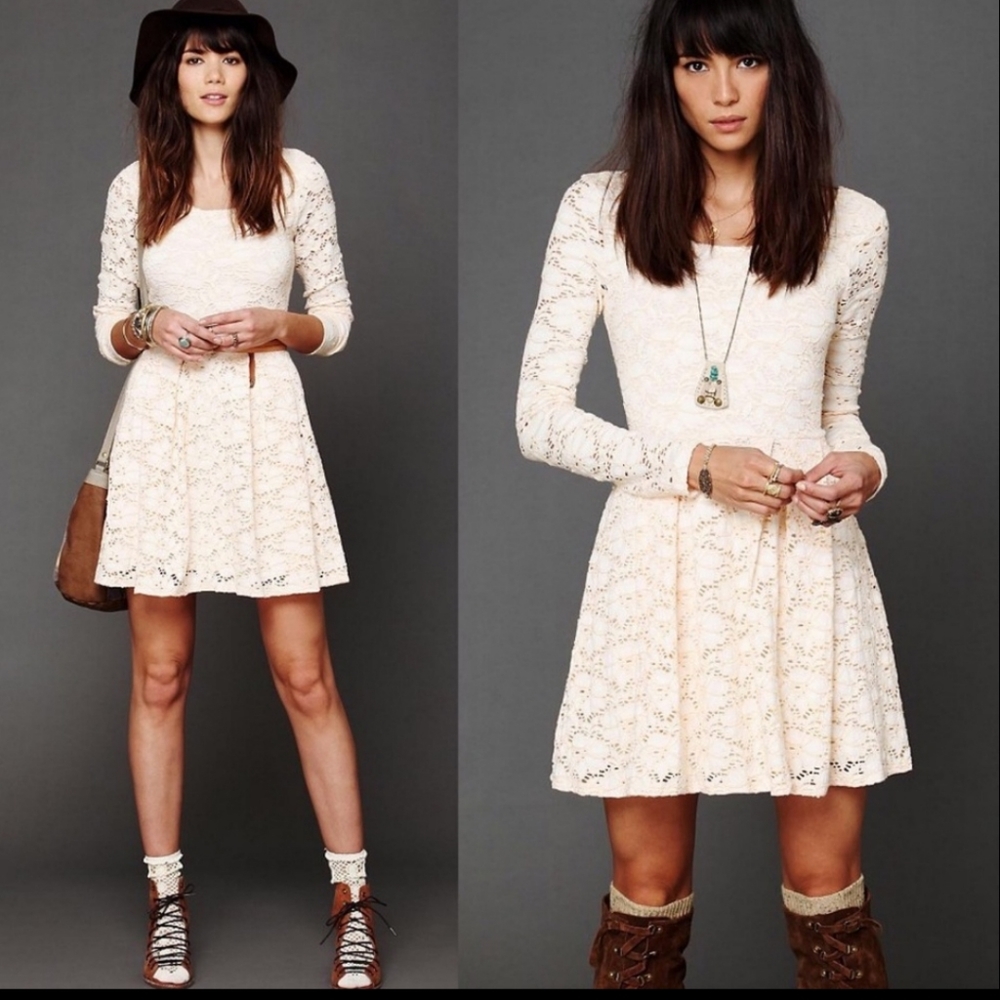 Free People Rose Garden Lace Dress Size Small
